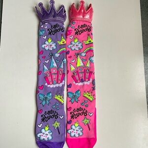 Madmia Princess Castle Socks - Purple and Pink